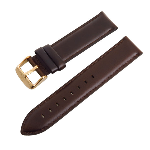 ダニエルウェリントン DANIEL WELLINGTON 替えベルト腕時計用 ラグ幅20mm dw00200009 レザー ダークブラウン ブラウン